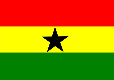 Flag of Ghana  &  Short History on West Africa and Gold Coast