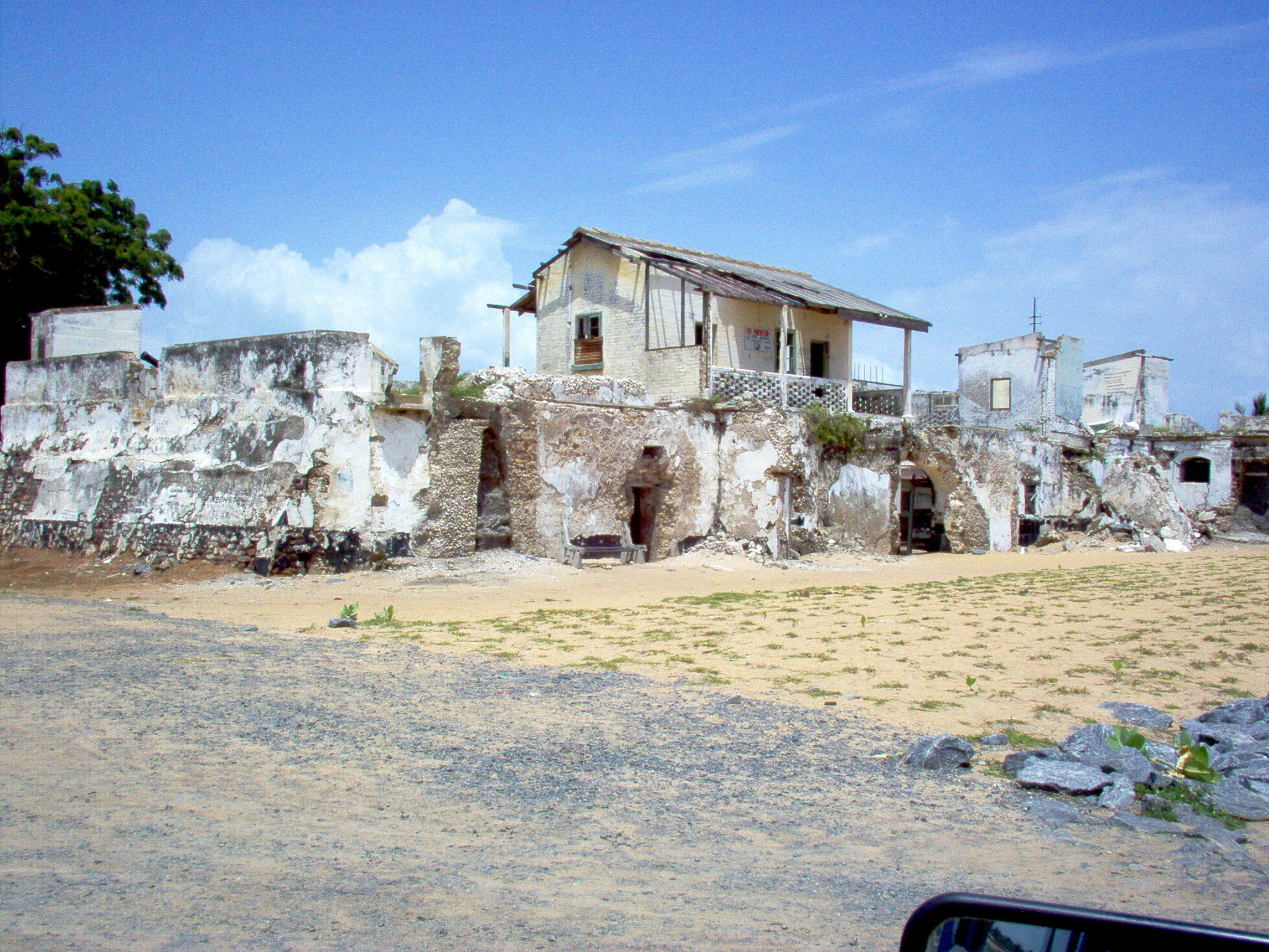 What remains of Fort Prinzenstein at Keta
