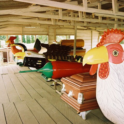 Fantasy Coffins, Paintings, Art sculptures (c) Remo Kurka 